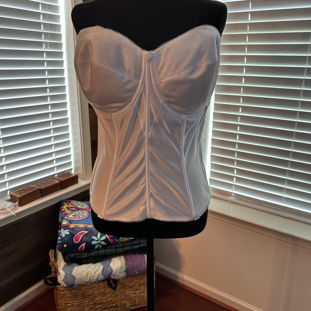 White Bustier Corset Bra
